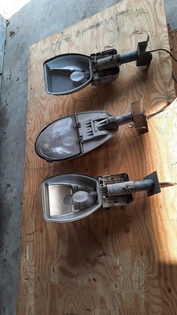 3 x Grote buitenlamp, Ophalen, Gebruikt, Overige typen, Aluminium