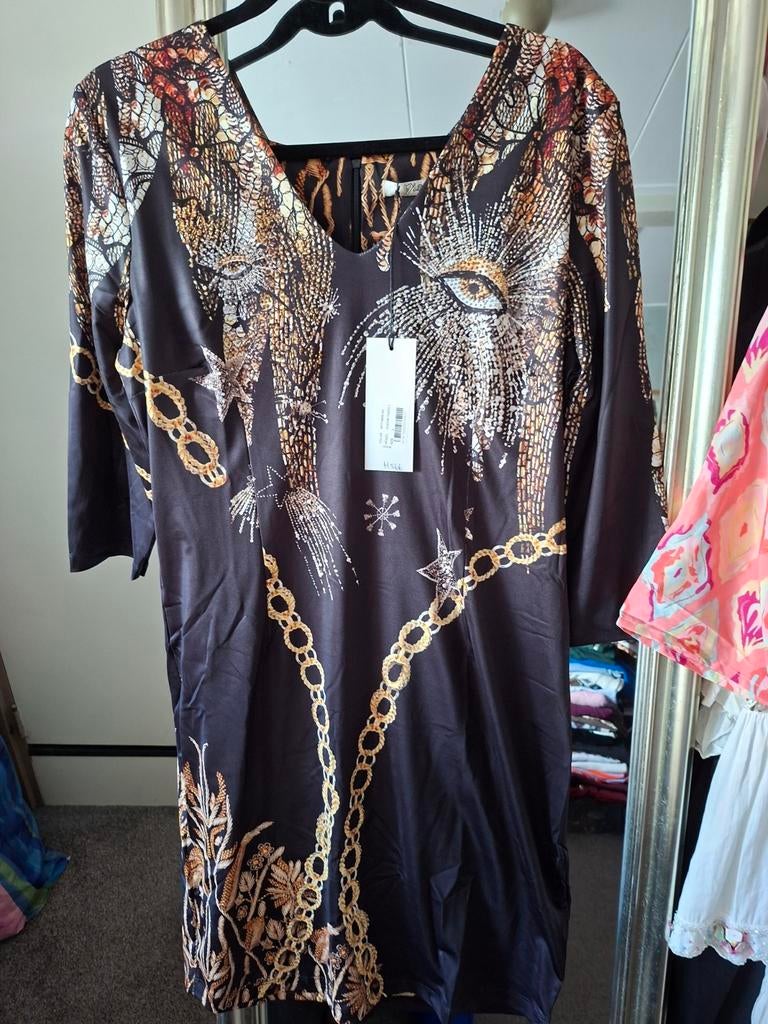 Jurk;Missy (l)nieuw;GRATIS VERZENDING., Kleding | Dames, Blouses en Tunieken, Ophalen of Verzenden, Nieuw, Maat 38/40 (M)