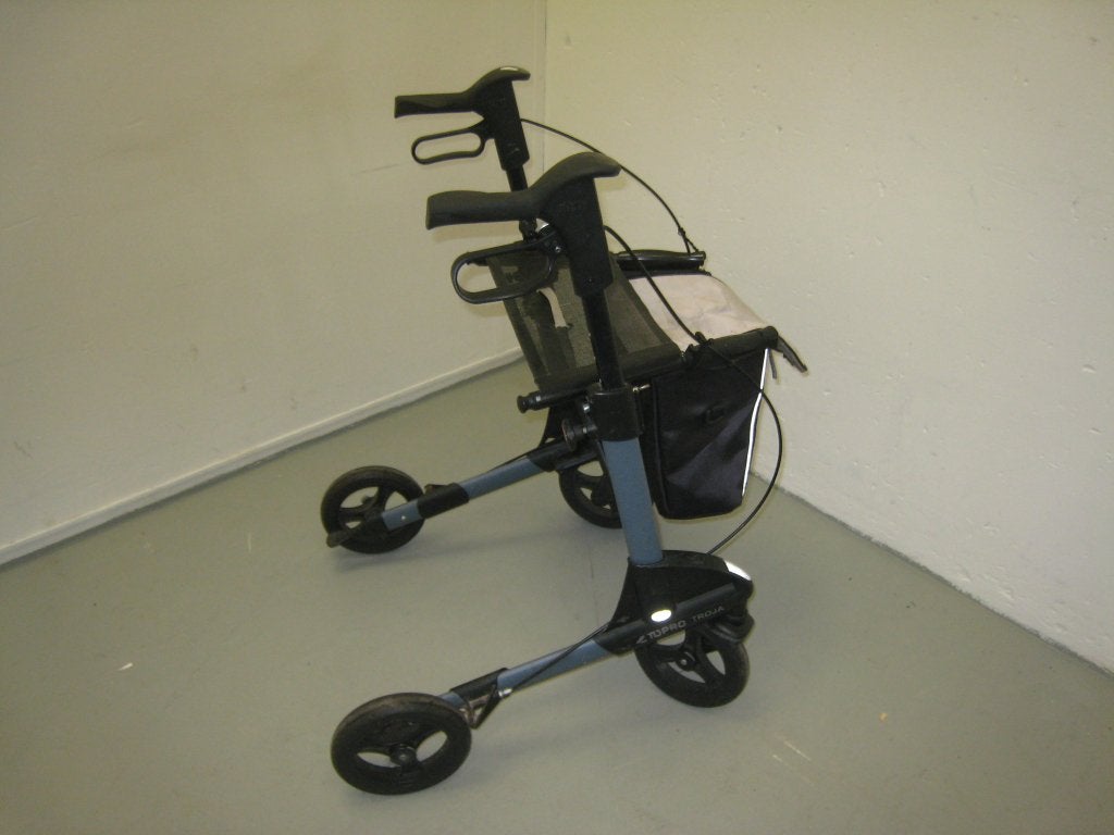Topro Troja lichtgewicht rollator grij/blauw, geen rugband, Niet ingevuld, Gebruikt, Niet ingevuld, Niet ingevuld