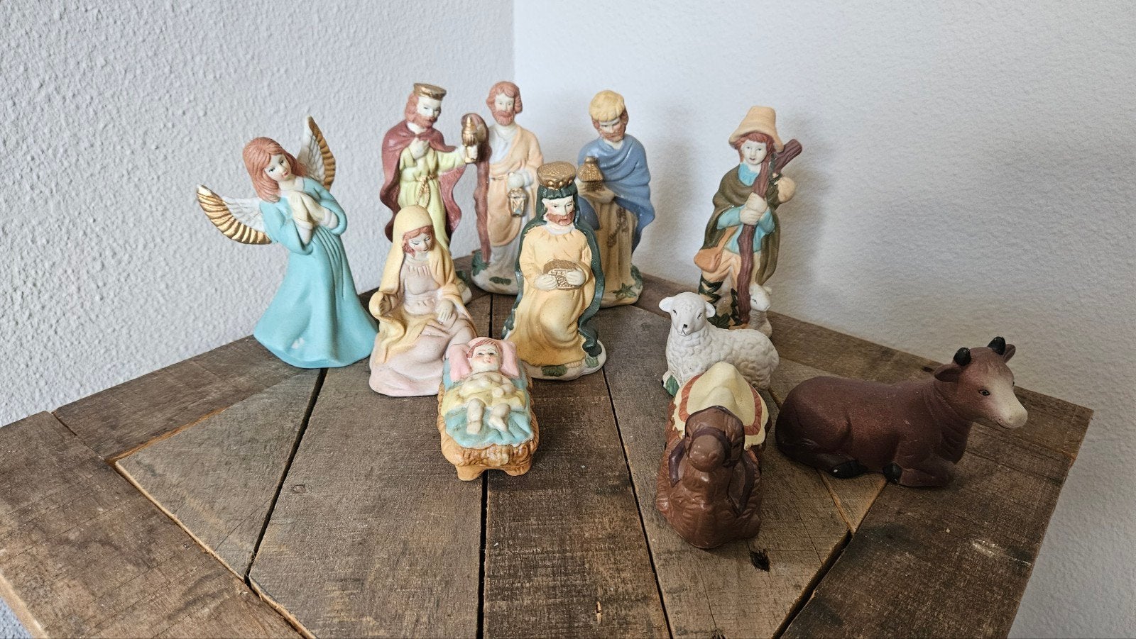 Vintage kerststal, Verzamelen, Ophalen, Religie