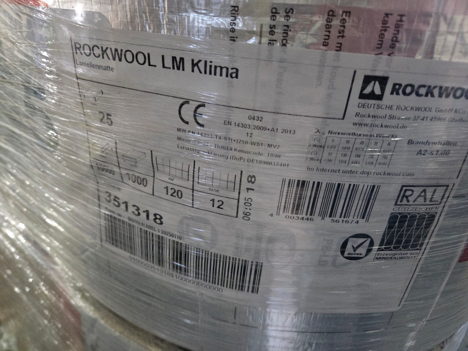 Rockwool Klima Dekens 25 en 30 mm dik, Ophalen of Verzenden