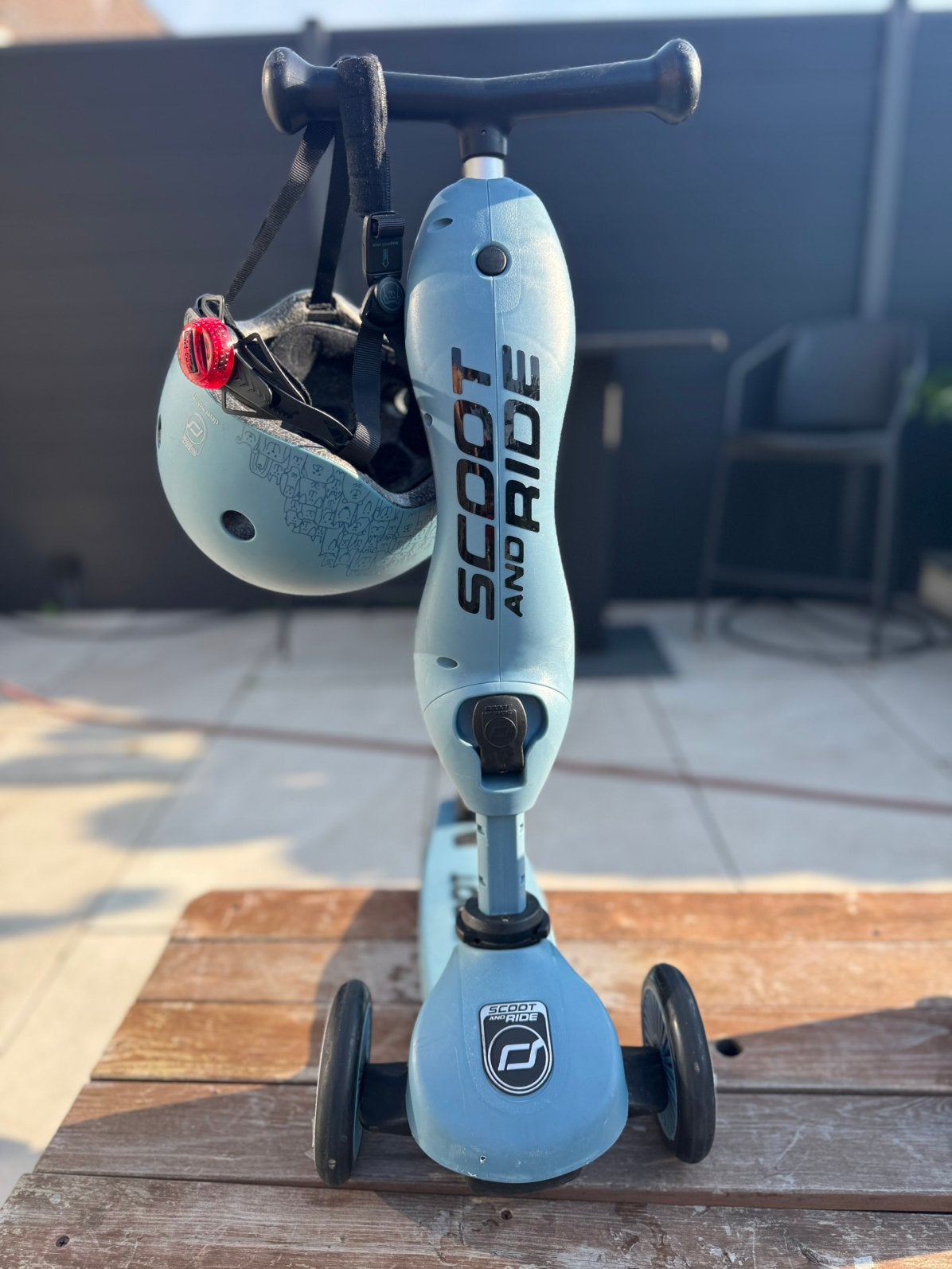 Scoot & Ride Highwaykick 1 – 2-in-1 loopfiets & step + helm, Ophalen, Gebruikt, Gewone step