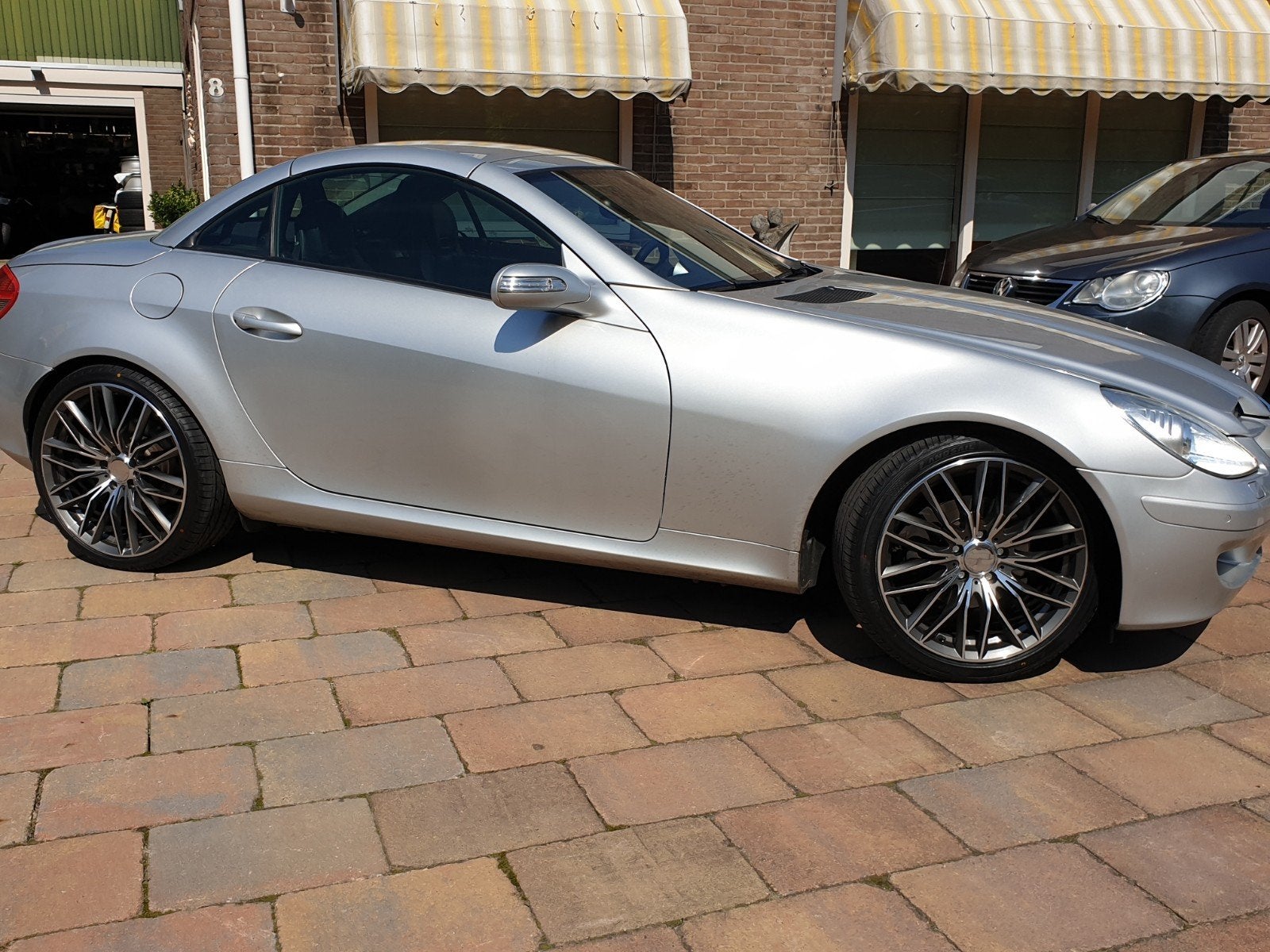 Mercedes-Benz SLK 1.8 Slk200 Kompr Roadster AUT 2004 Grijs, Automaat, Achterwielaandrijving, 4 cilinders, Cabriolet