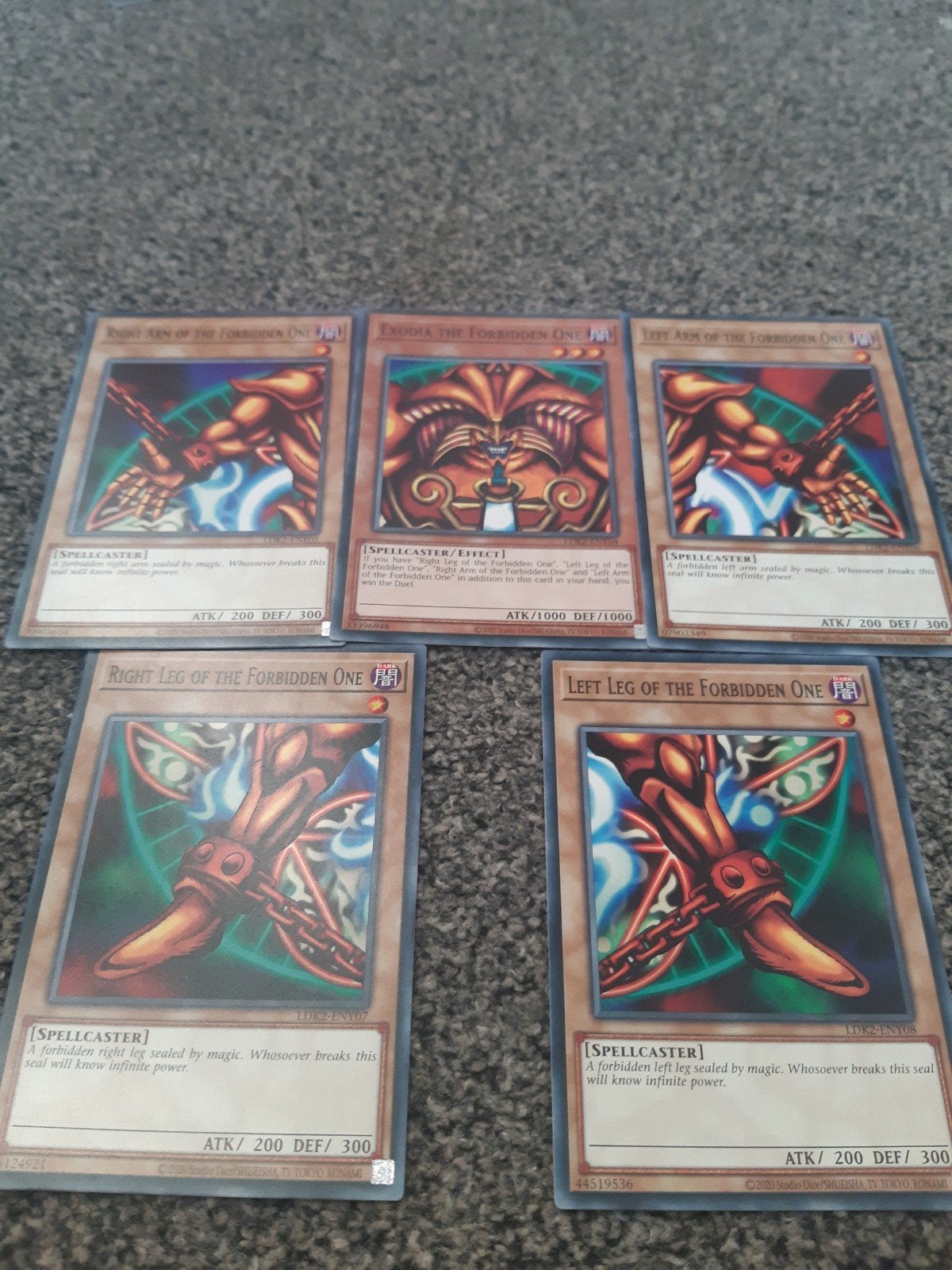 EXODIA THE FORBIDDEN ONE, Ophalen, Zo goed als nieuw, Meerdere kaarten