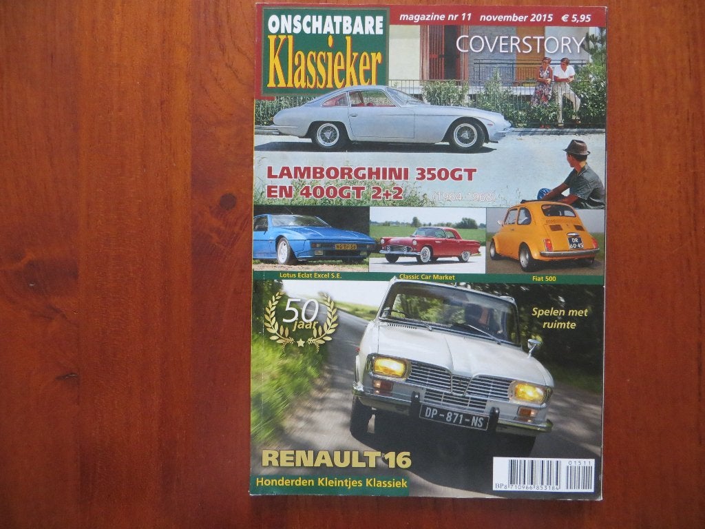 Onschatbare Klassieker 11 2015 50 jr Renault 16, Lamborghini, Ophalen of Verzenden, Nieuw, Renault
