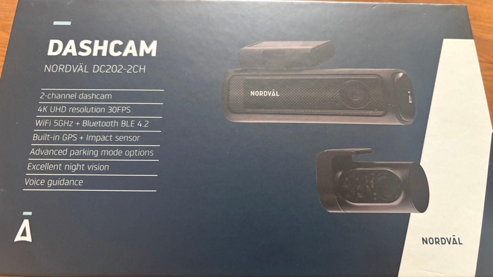 Dashcam Nordval DC202-2CH 4K 128Gb, Ophalen of Verzenden, Nieuw