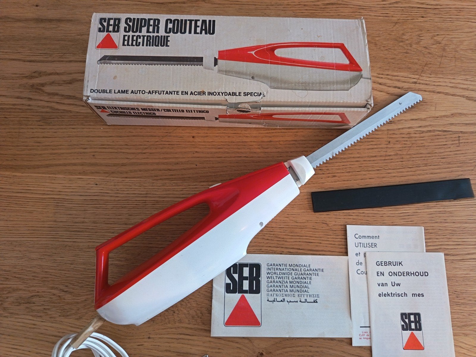 Vintage SEB Super Couteau Electrique - Elektrisch Mes, Ophalen of Verzenden