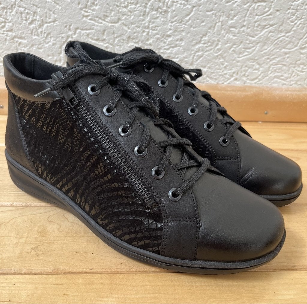 NIEUW Solidus sneakers maat 40 2/3  breedte K enkelhoog Kate, Solidus, Verzenden, Zwart, Nieuw