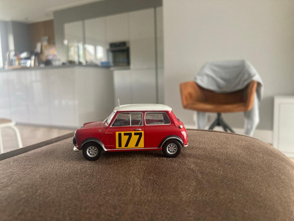 Mini Cooper Rallye Monte Carlo modelauto schaal 1:43, Hobby en Vrije tijd, Modelauto's | 1:87, Ophalen of Verzenden, Zo goed als nieuw