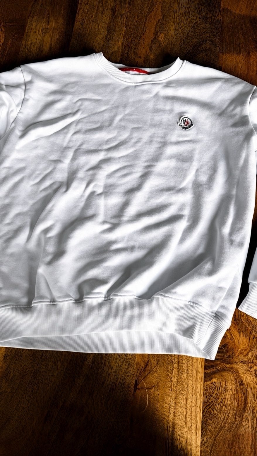 Moncler trui maat m in goede staat, Ophalen of Verzenden, Zo goed als nieuw, Maat 48/50 (M), Wit