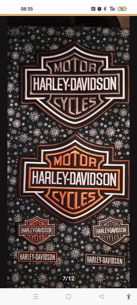 Patches Harley Davidson en motor rijders, Ophalen of Verzenden, Tweedehands