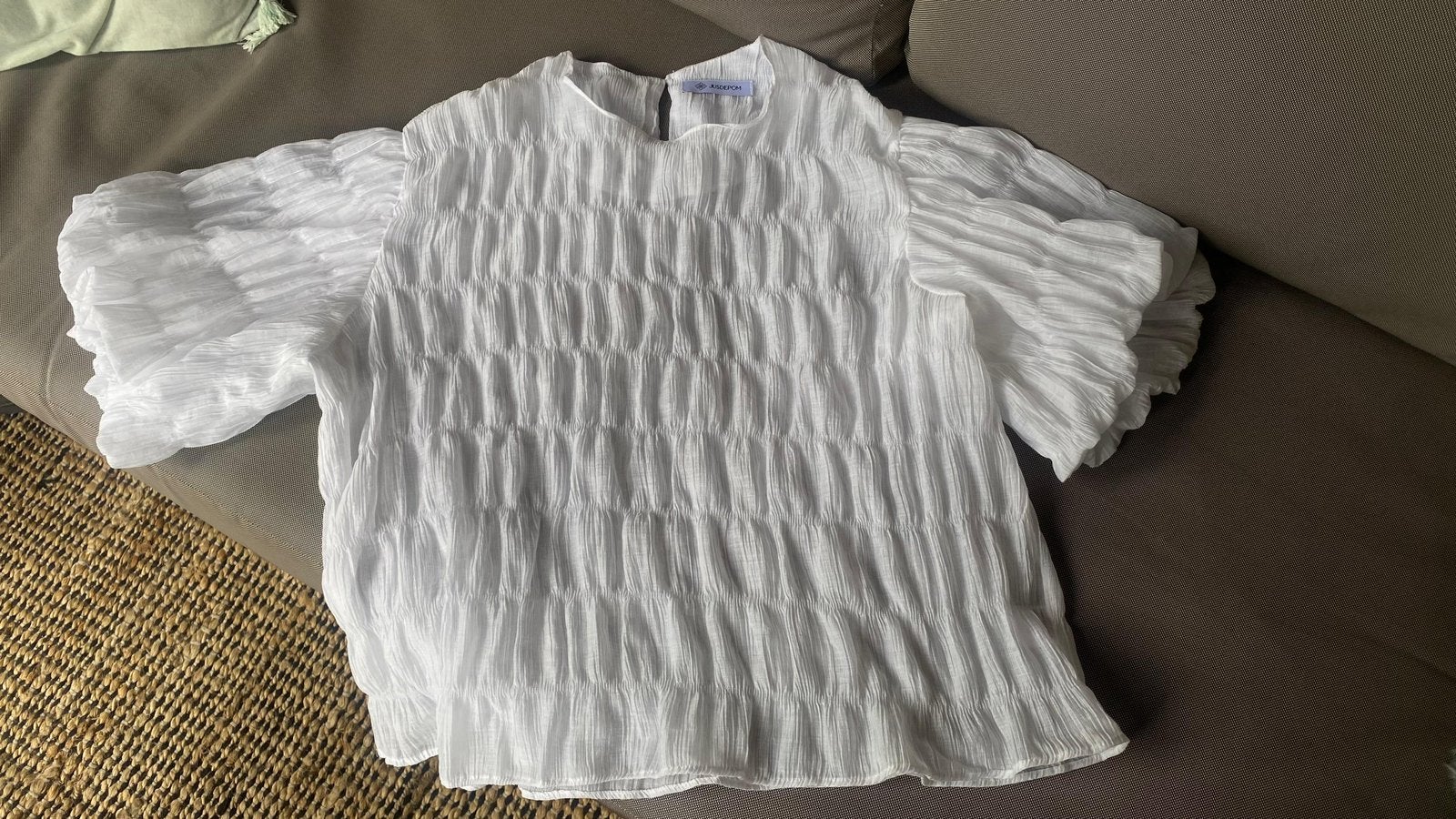 Witte blouse top van Jusdepom  L, Ophalen, Wit, Maat 42/44 (L), Zo goed als nieuw