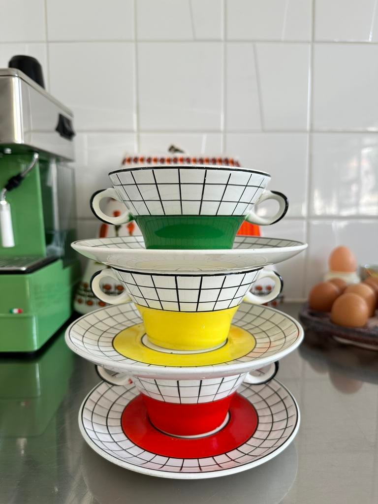 Granit Hungary Soepkommen met Schotel Vintage set van 3, Ophalen of Verzenden