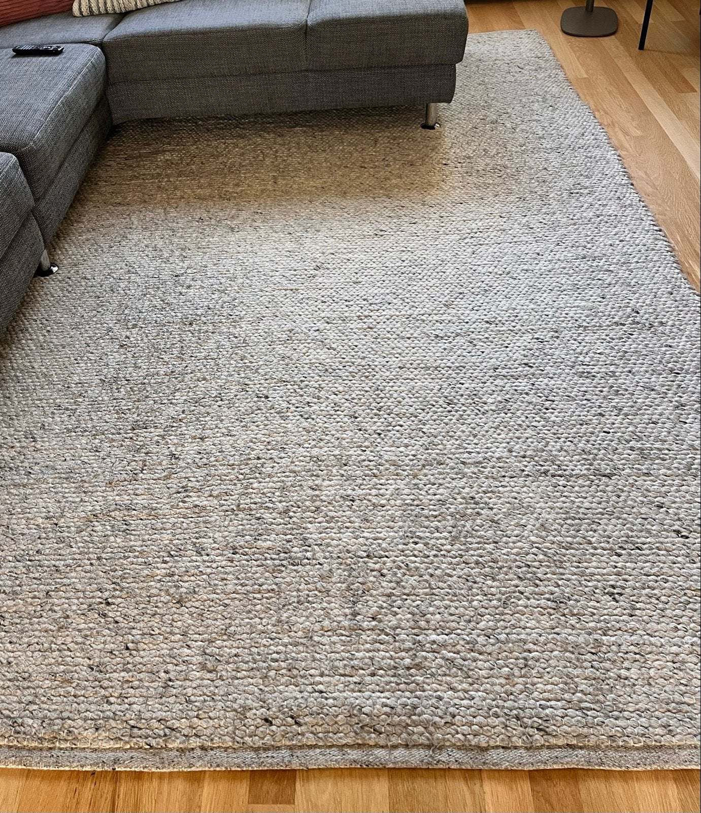 Vloerkleed Grijs gemêleerd 200x290c, Ophalen, Gebruikt, 200 cm of meer, 200 cm of meer