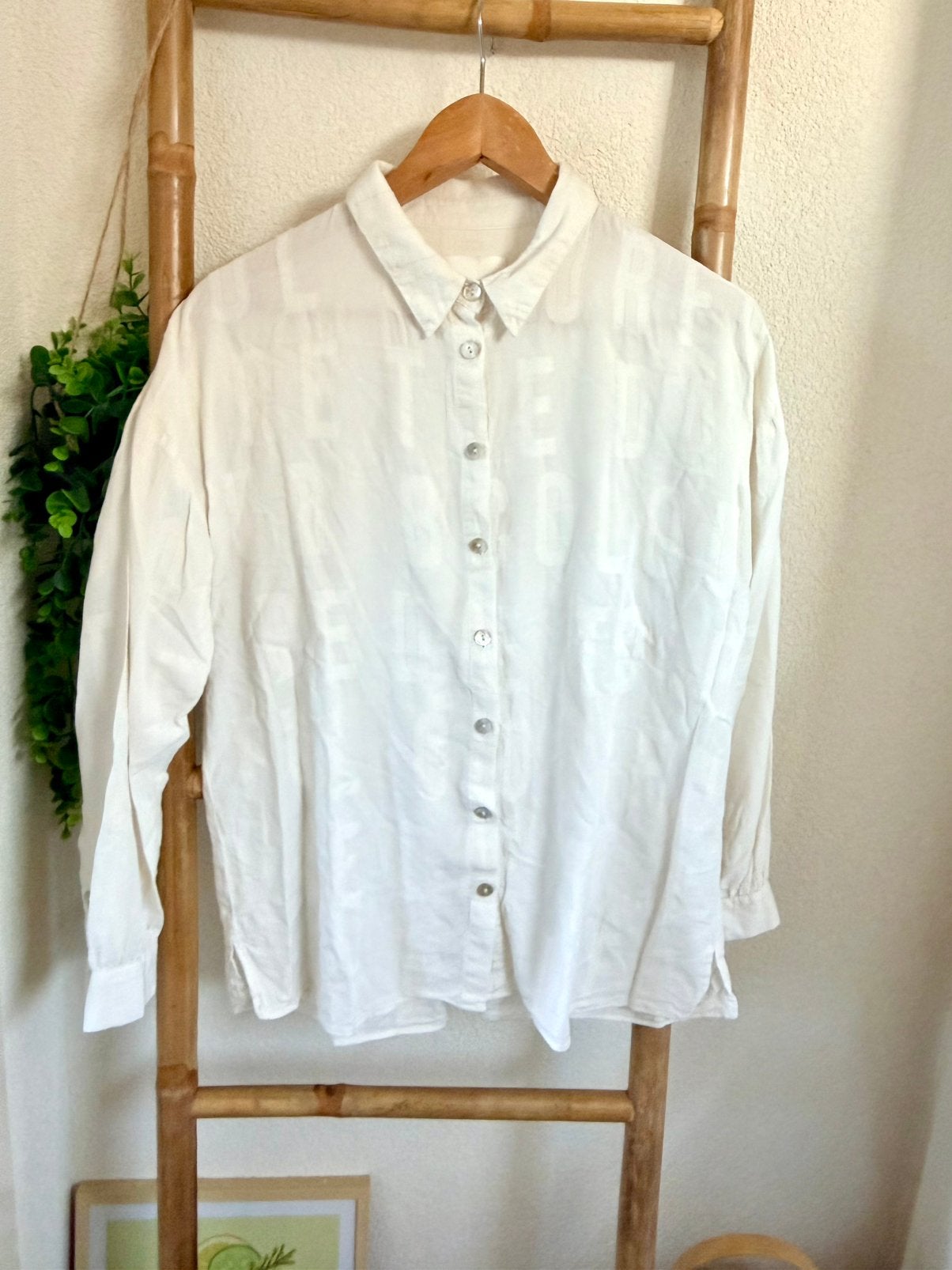 POM Amsterdam blouse maat 36, Ophalen of Verzenden, Zo goed als nieuw, Maat 36 (S), Wit