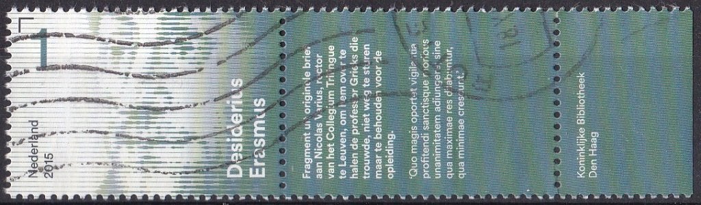 Brieven schrijven – Desiderius Erasmus – gebruikt –NVPH 3322, Ophalen of Verzenden, Na 1940, Gestempeld