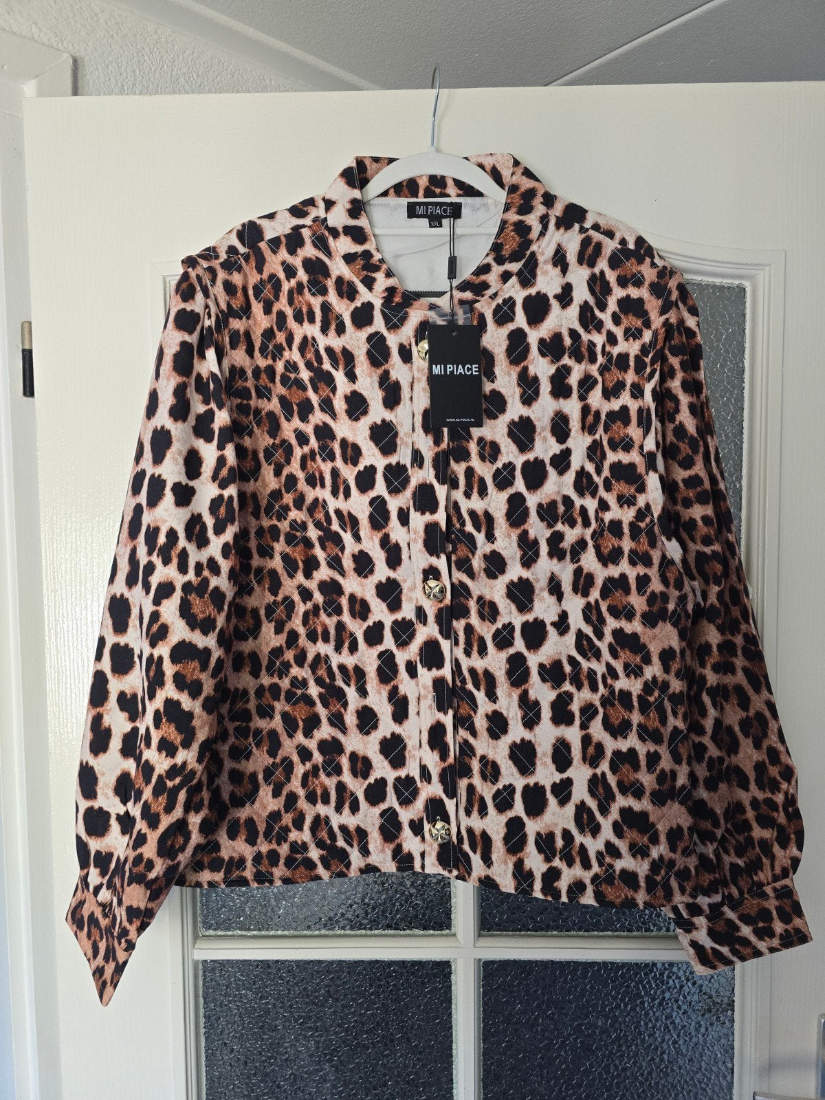 nieuw mi piace bomber jasje leopard xxl, Ophalen of Verzenden, Nieuw, Maat 46/48 (XL) of groter, Bruin