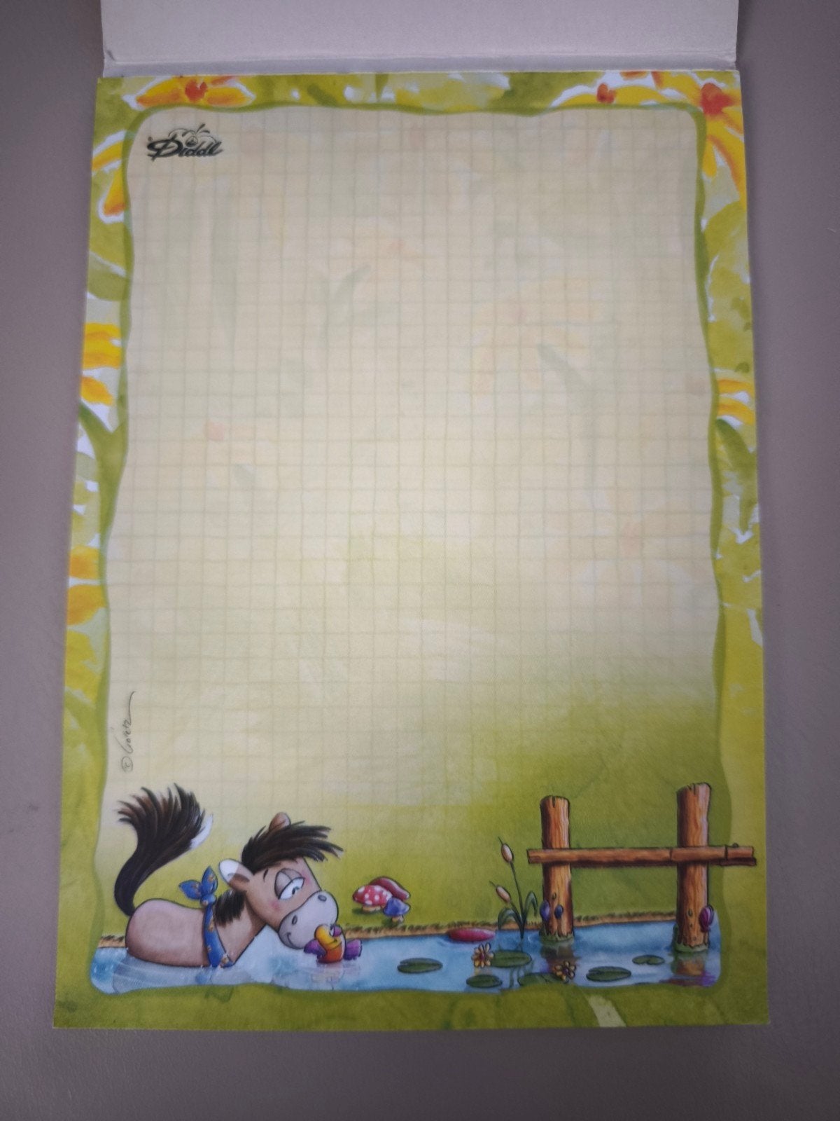 Diddl A5-blaadje uit blok – 371 kleur A5, Ophalen of Verzenden, Diddl, Zo goed als nieuw, Papier, Kaart of Schrift