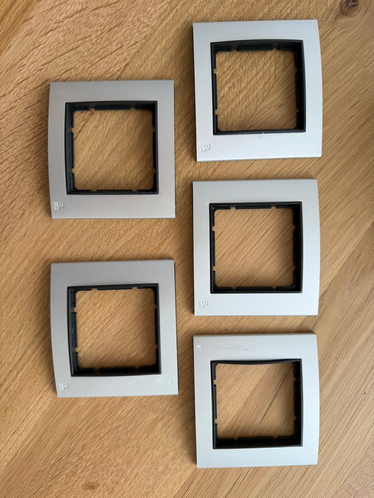 5x Berker B3/B.3 Afdekraam - Aluminium/antraciet zwart, Ophalen of Verzenden, Gebruikt, Berker, Afdekraam