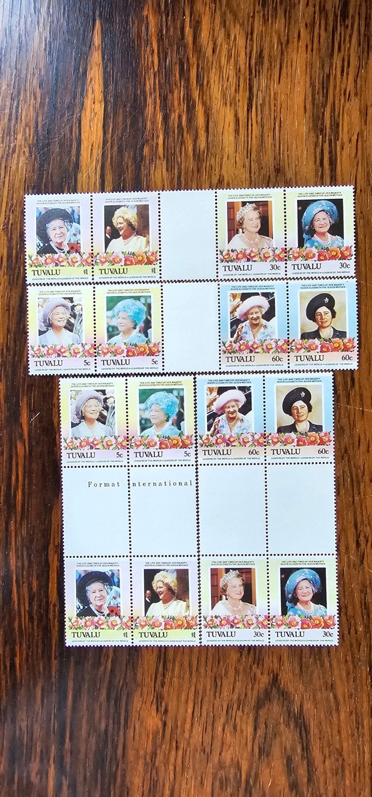 Tuvalu postzegels Queen Elizabeth Moeder, Verzenden, Postfris