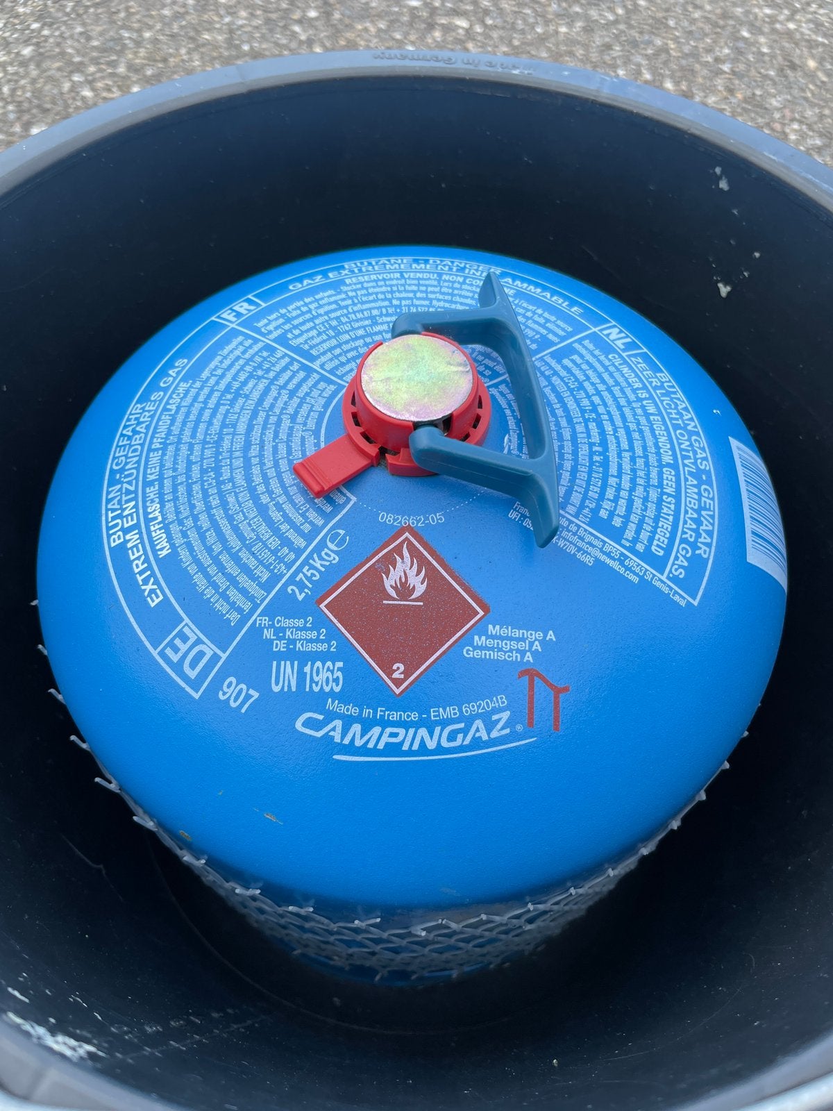 Campingaz 907 nieuw, vol & verzegeld Gasfles, Caravans en Kamperen, Ophalen, Nieuw