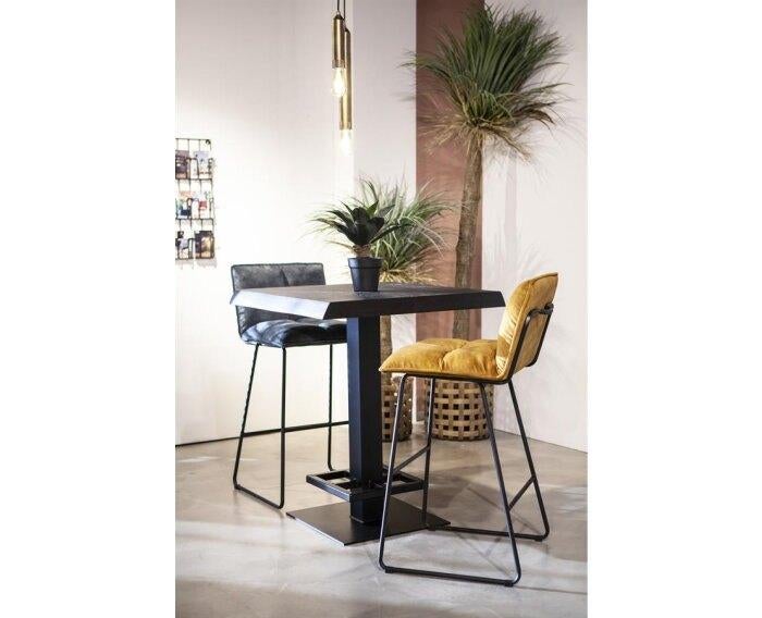 Eleonora bartafel zwart 80x80 design statafel, Ophalen of Verzenden, Nieuw