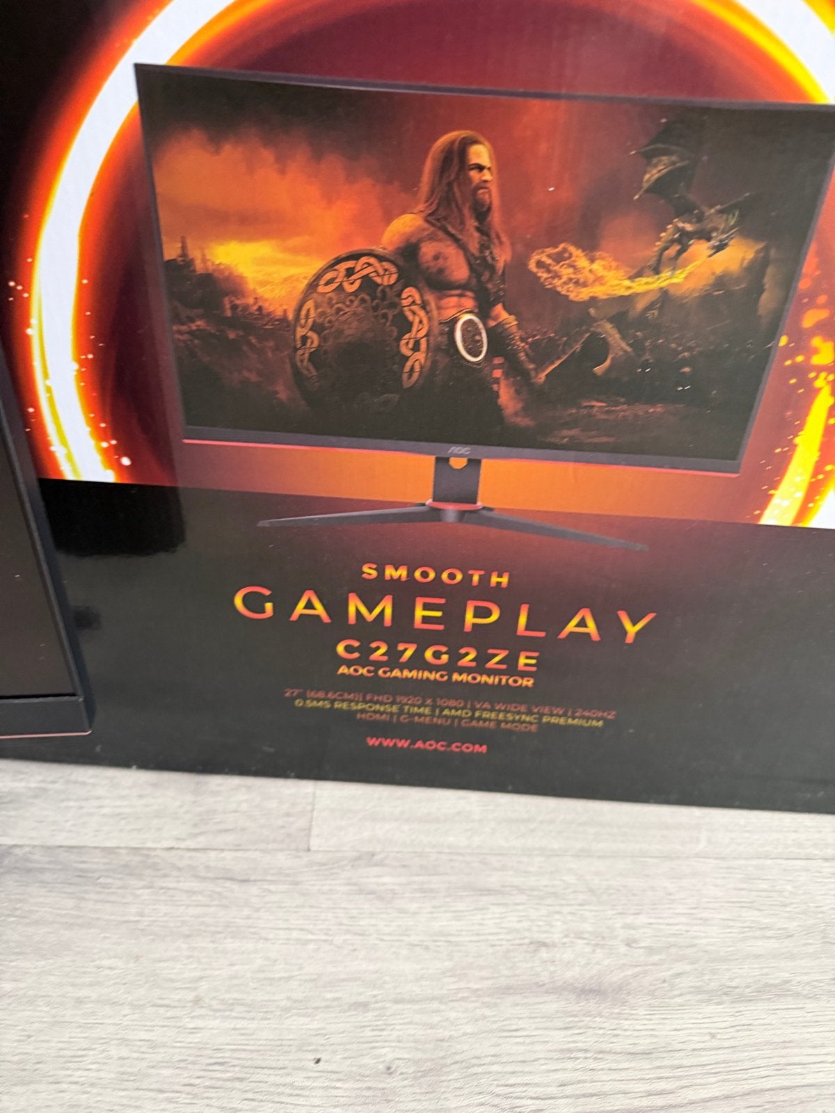 AOC C27G2ZE 27 inch Curved Gaming Monitor, Computers en Software, Monitoren, Curved, VA, Full HD, Minder dan 1 ms