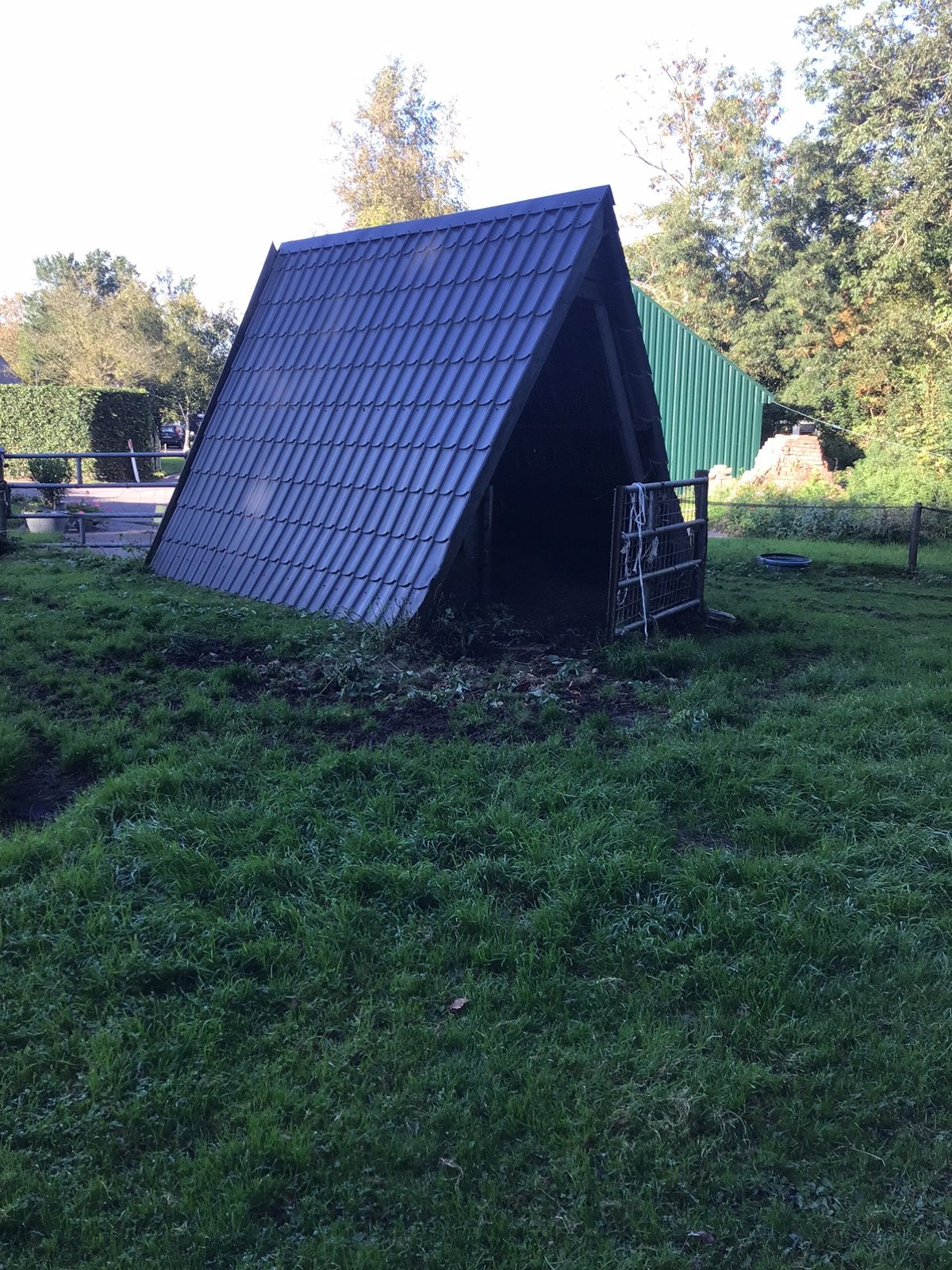 Schapehok/dierenhok/ geitehok, Ophalen, Gebruikt
