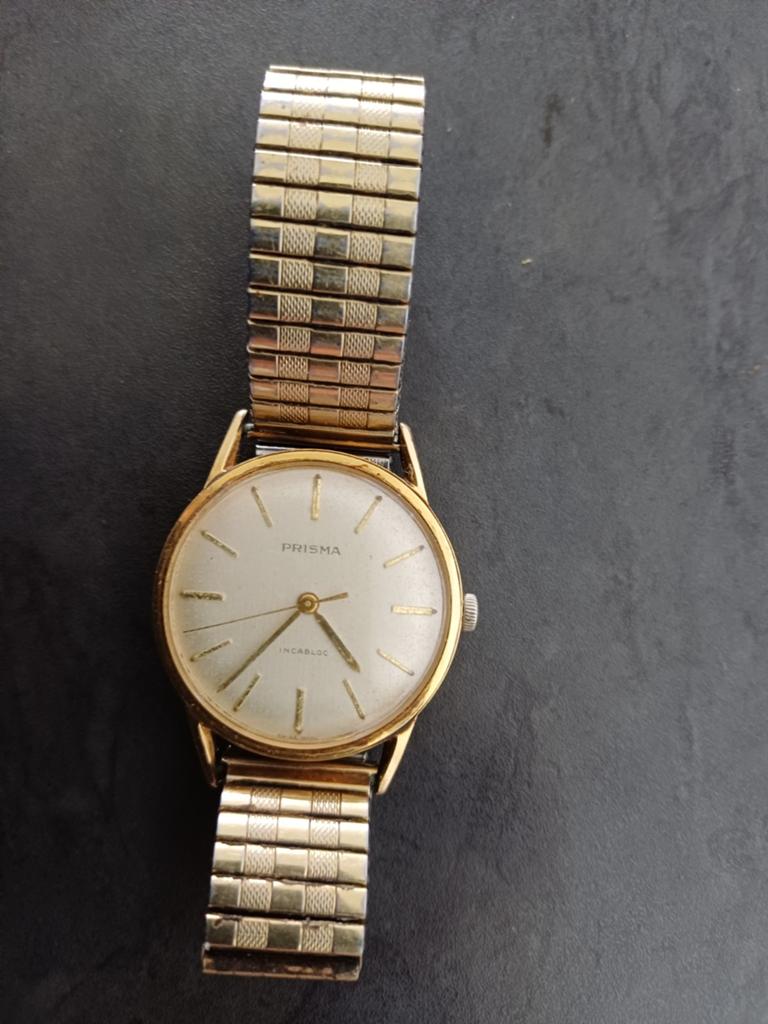 Prisma incabloc  werkt uitstekend opwindbaar, Sieraden, Tassen en Uiterlijk, Ophalen of Verzenden, Staal, Overige merken, 1960 of later