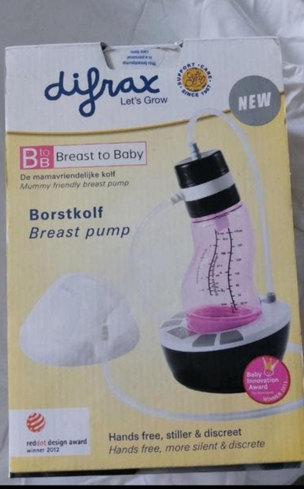 Difrax baby borstkolf voeding, Ophalen of Verzenden, Zo goed als nieuw, Borstkolf