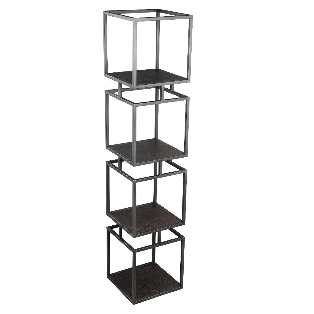 NIEUWE Zwart metalen open kast 4 kubussen met 30% KORTING, Ophalen, Zwart, Pietseweg 13A Oud Gastel, Info@ptmd.nl