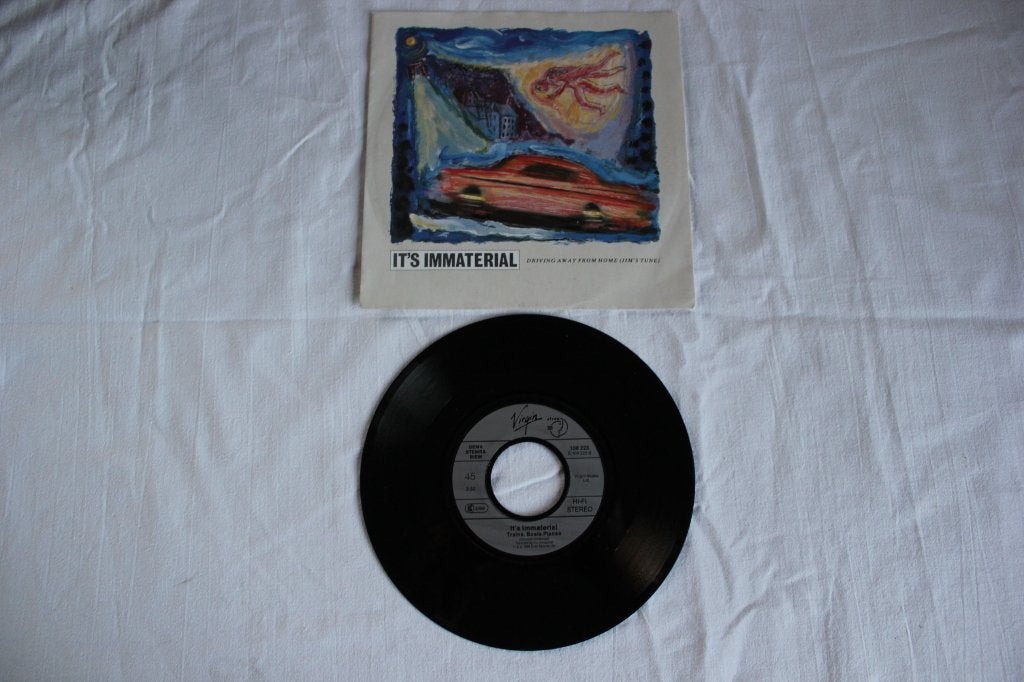 it's immaterial - driving away from home, Ophalen of Verzenden, Zo goed als nieuw, 7 inch, Pop