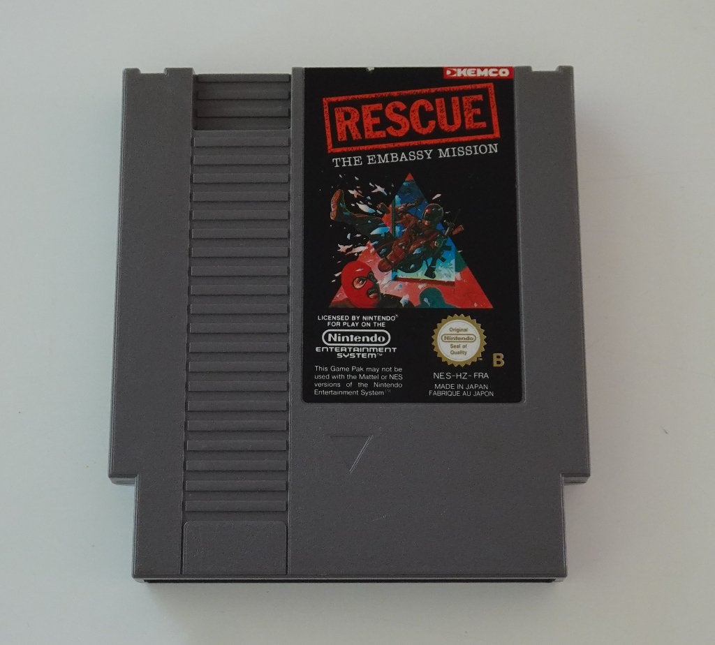 Rescue: The Embassy Mission voor Nintendo NES, 1 speler, Zo goed als nieuw, Vanaf 3 jaar, Ophalen