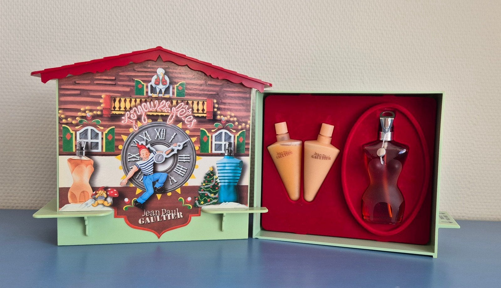Jean Paul Gaultier Coffert Christmas 1998, Ophalen of Verzenden, Nieuw, Parfumfles, Gevuld