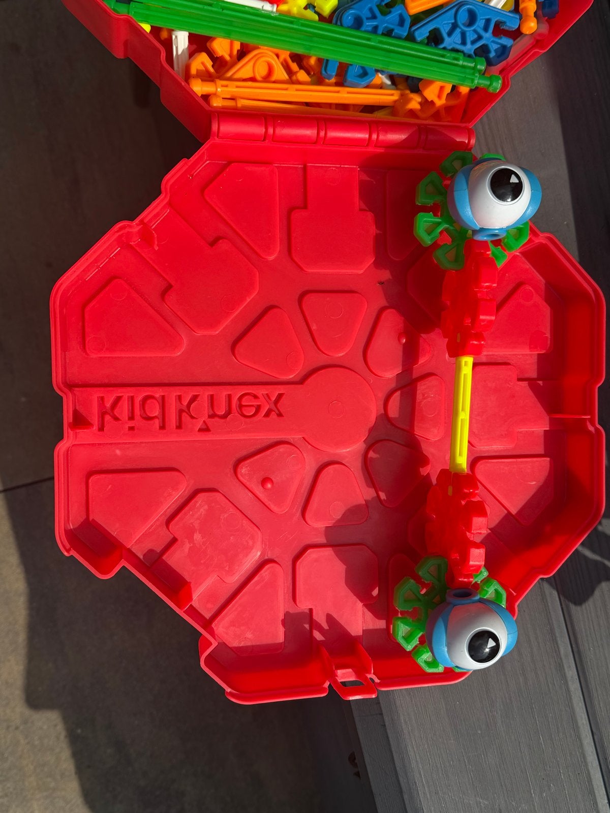 Kid K'nex bouwset in handige opbergkoffer, Ophalen of Verzenden, Gebruikt, K'nex