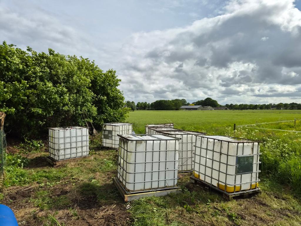 Ibc containers 7x, Tuin en Terras, 150 liter of meer, Ophalen of Verzenden