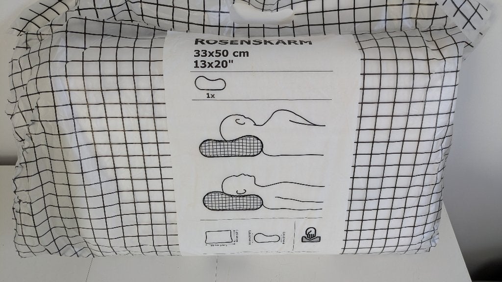 ROSENSKÄRM (IKEA) ergonomisch kussen, Ophalen, Eenpersoons, Wit, Overige materialen