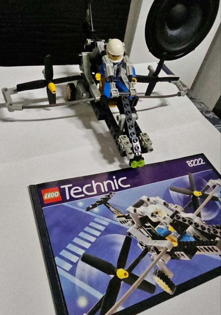 Vintage Lego Technic 8222 Helikopter met instructieboekje, Ophalen of Verzenden, Zo goed als nieuw, Complete set, Lego