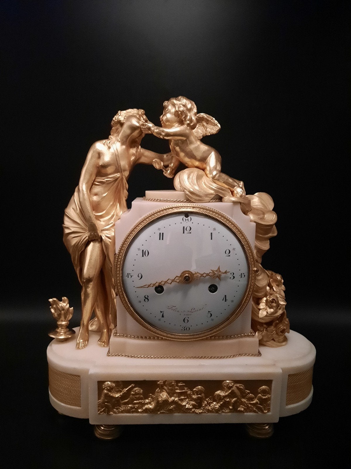 18e eeuwse Franse Louis XVI pendule, Antiek en Kunst, Antiek | Klokken, Ophalen