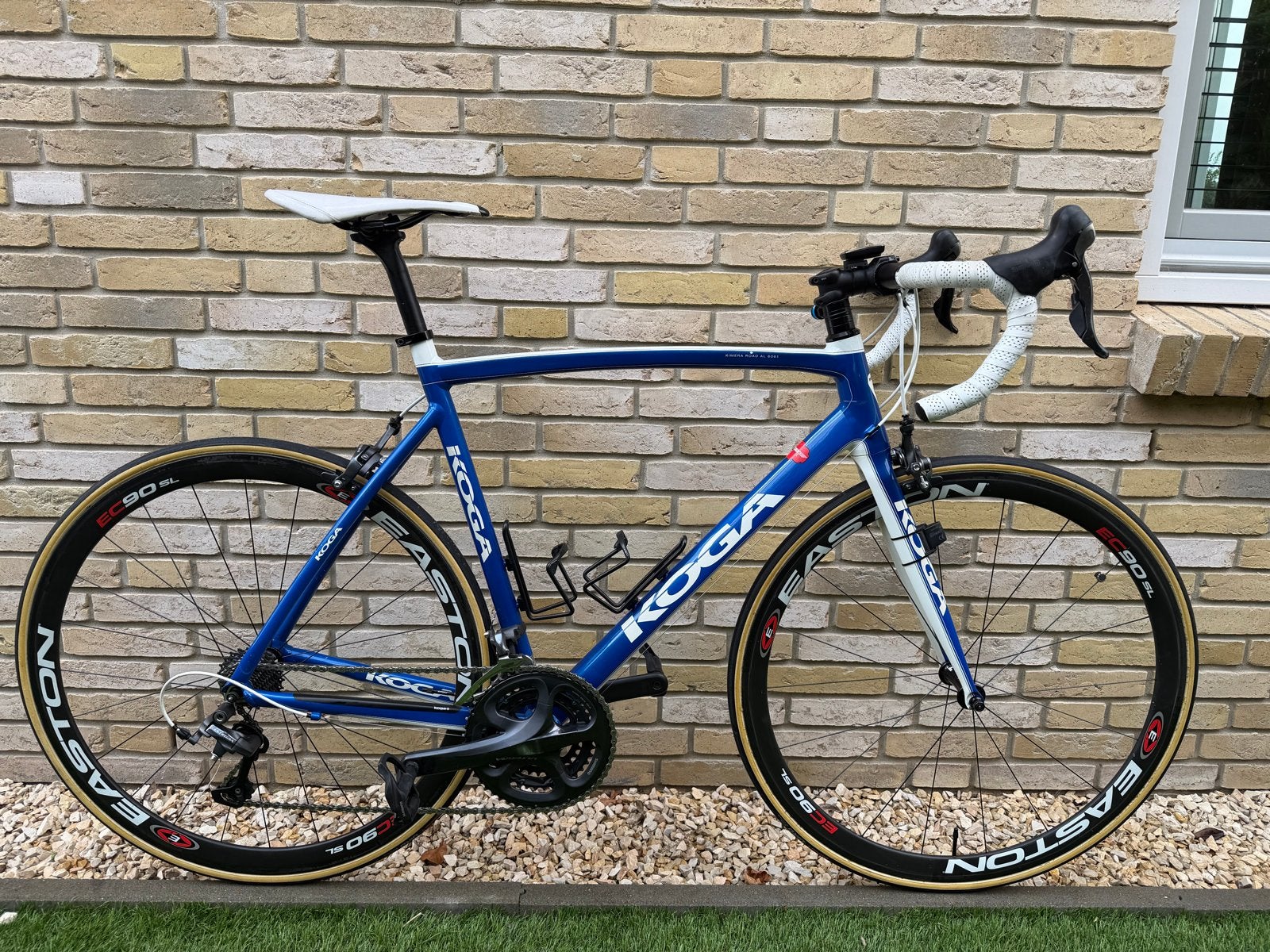 Koga kimera road racefiets met carbon wielen - 58cm, 28 inch, Velgrem, Aluminium, Ophalen of Verzenden