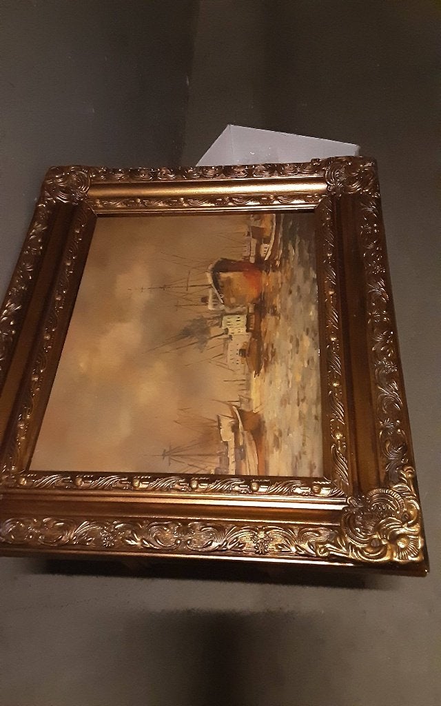 Olieverf schilderoj, Antiek en Kunst, Doek, Ophalen of Verzenden, Olieverf, Klassiek