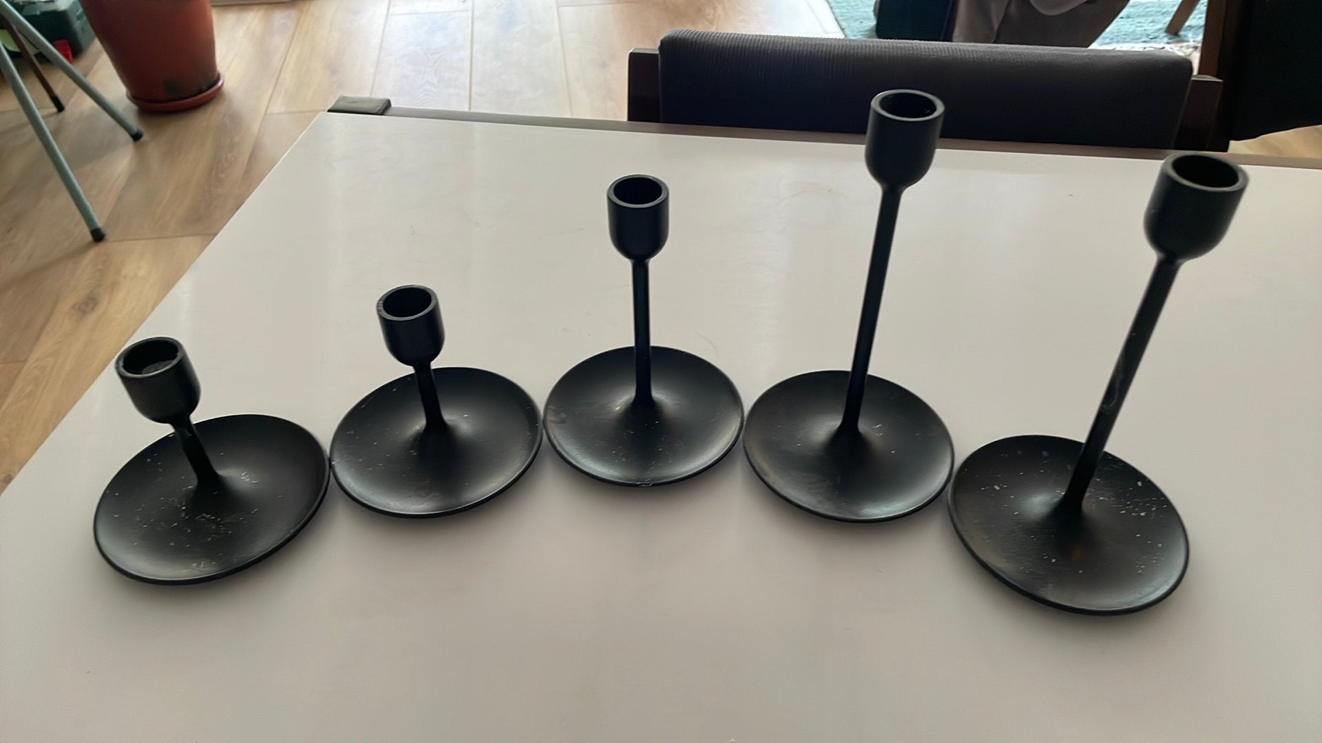 5 kandelaars, Ophalen, Zo goed als nieuw, Minder dan 25 cm