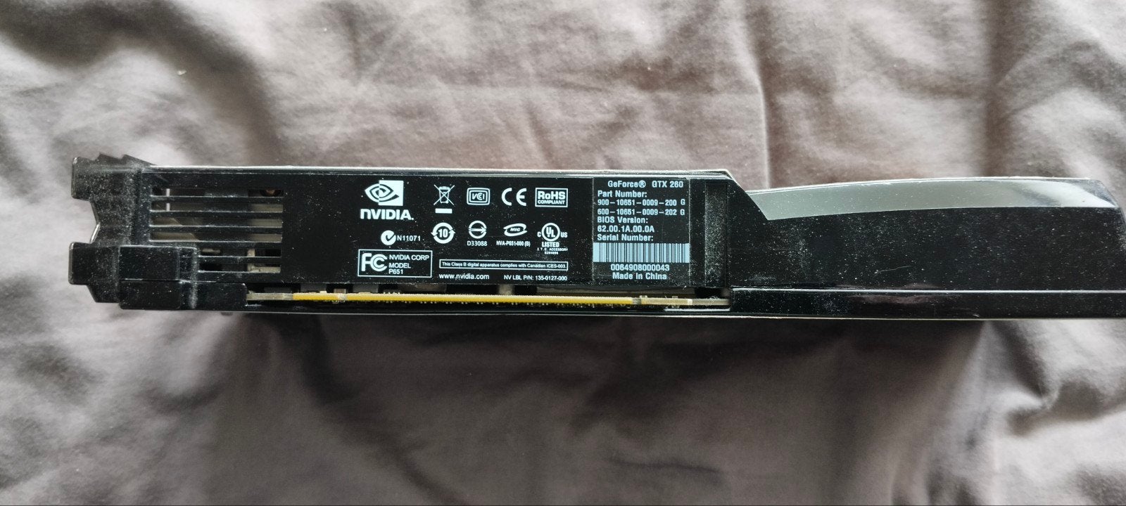EVGA GeForce GTX 260 videokaart - Nog goed werkend, Gebruikt, PCI-Express 2, GDDR3, Ophalen of Verzenden