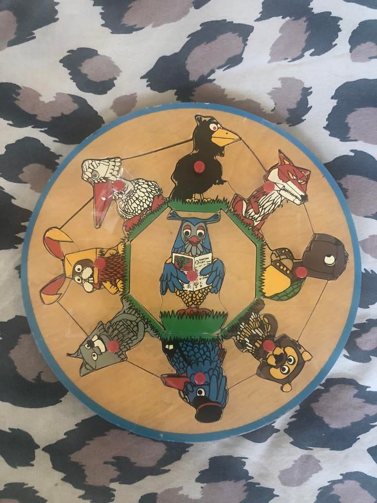 Fabeltjes krant houten puzzel (1968), Ophalen, Minder dan 10 stukjes, Gebruikt