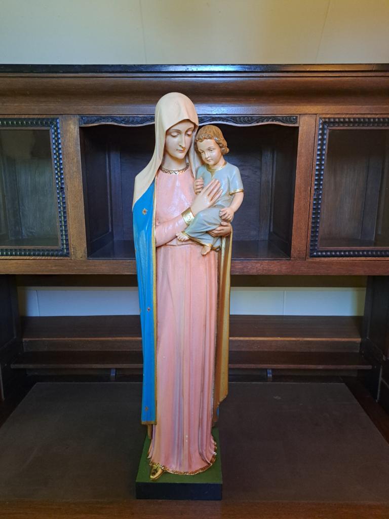 Maria met Kind Beeld - Religieuze Decoratie, Antiek en Kunst, Antiek | Religie, Ophalen