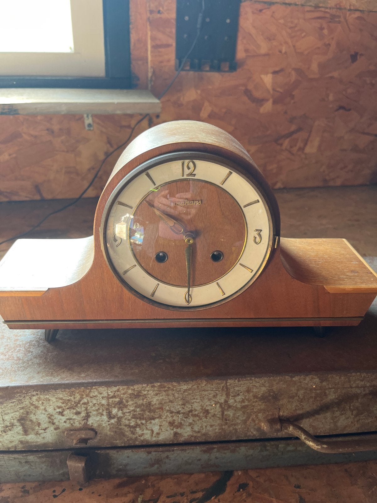 Vintage Junghans Schouwklok - Houten Mantelklok, Ophalen