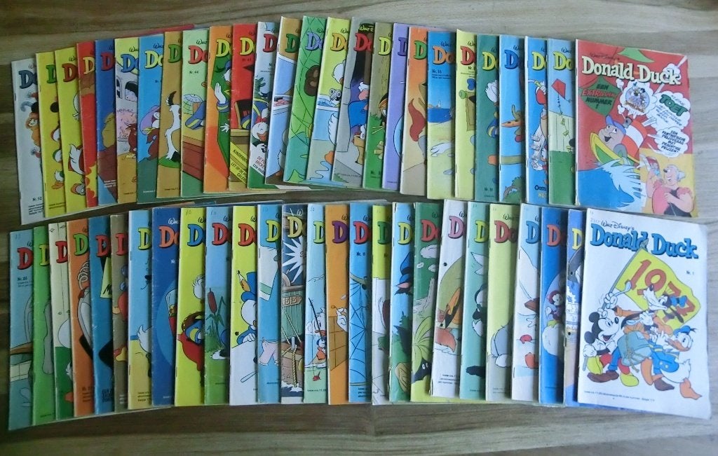 Donald Duck jaargang 1977 de delen 1 t/m 52 compleet, Complete serie of reeks, Ophalen of Verzenden, Gelezen