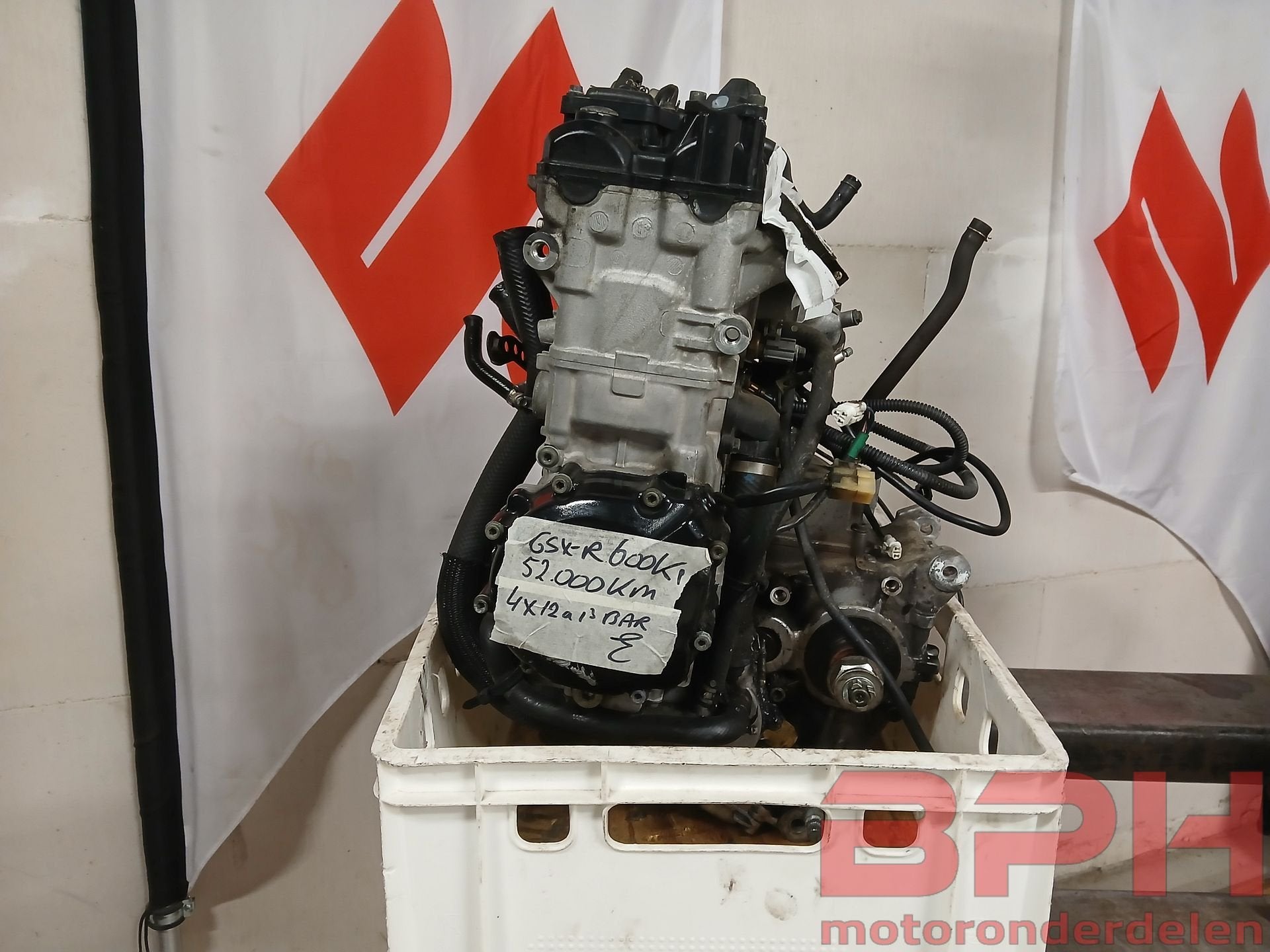 Motorblok Suzuki GSX-R 600 K1 K2 K3 2001 t/m 2003 engine 1 G, Ophalen, Gebruikt, -, -