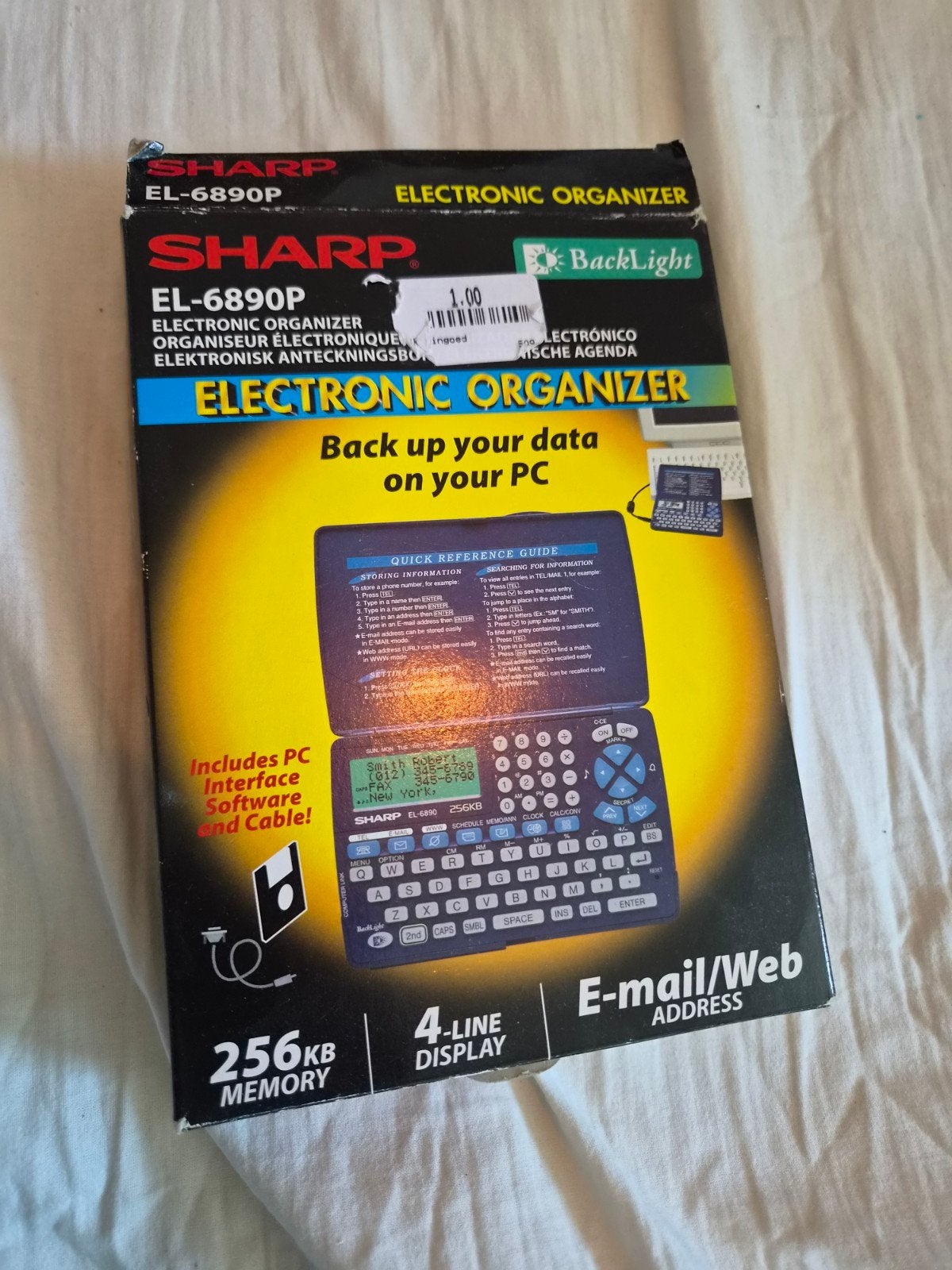 Sharp EL-6890P Elektronische Organizer met BackLight, Ophalen of Verzenden