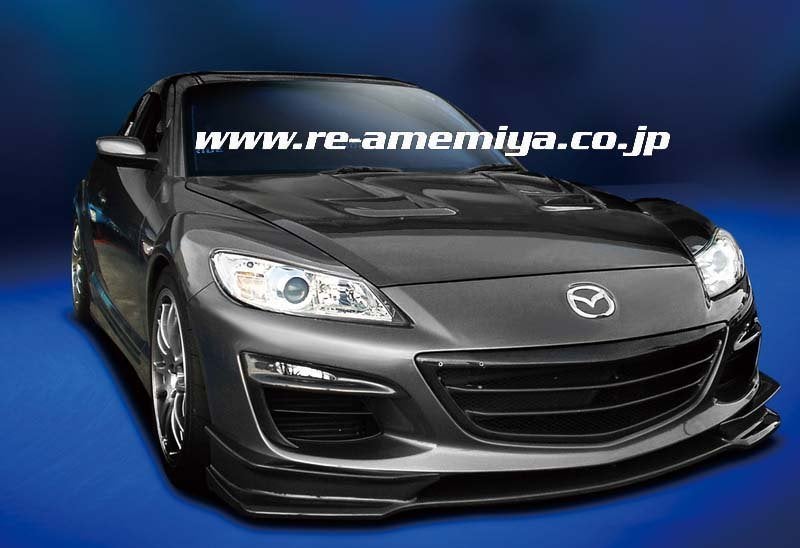 RE-Amemiya FRP Carbon frontlip voorlip - Mazda RX8 RX-8, Auto diversen, Ophalen of Verzenden